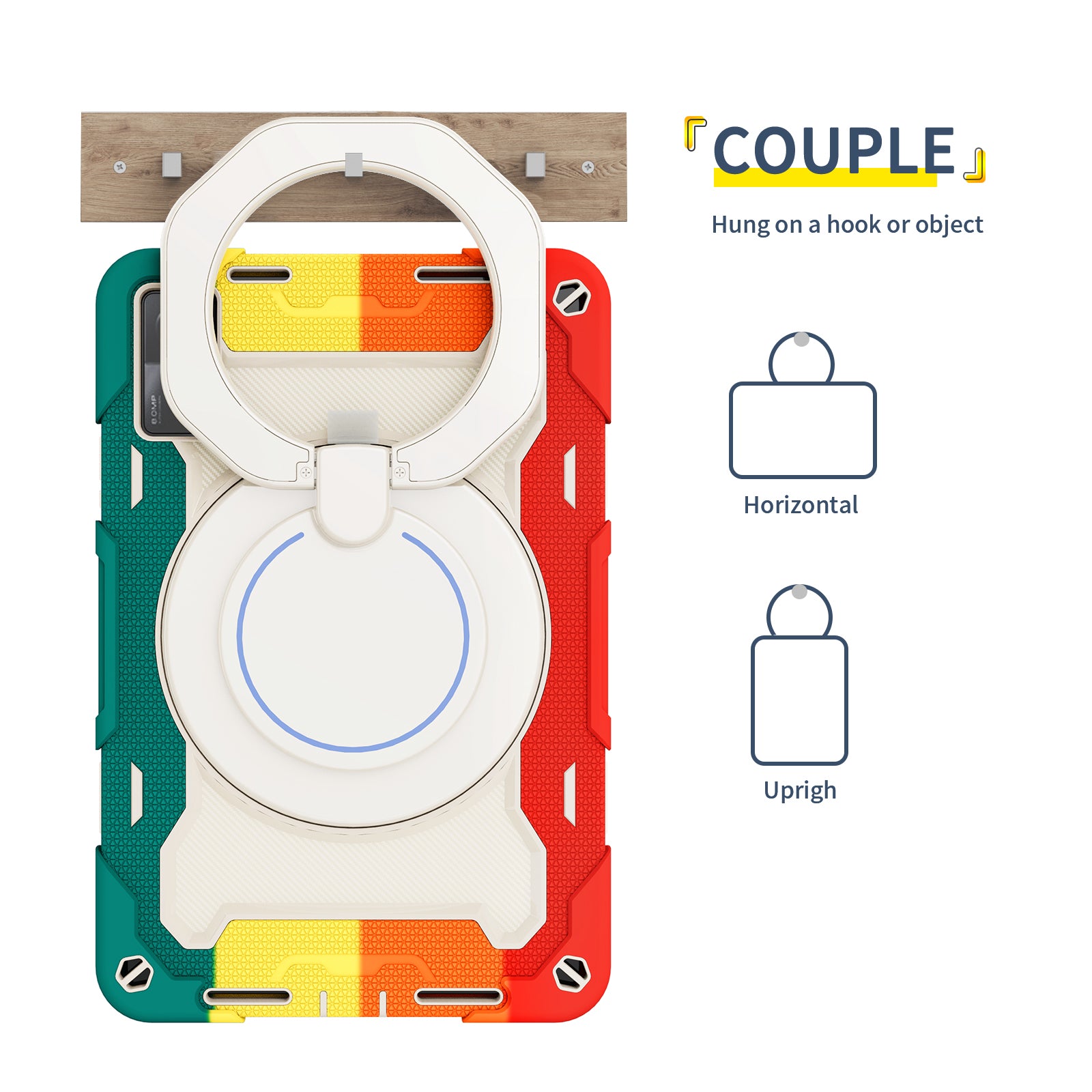 For Xiaomi Redmi Pad 10.6-inch Shock-absorbing Silicone PC Protective Case Rotating Handle-Kickstand Tablet Cover with Pencil Holder and Shoulder Strap For Xiaomi Redmi Pad 10.6-inch Shock-absorbing Silicone PC Protective Case Rotating Handle-Kickstand Tablet Cover with Pencil Holder and Shoulder Strap